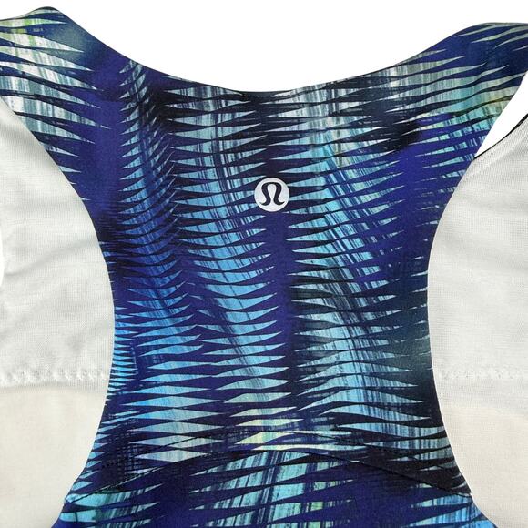 LULULEMON Invigorate Training Tank Top Size 2 Shapeshifter Flux Blue Multi - Picture 7 of 7